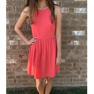 Coral Everly Halter Dress